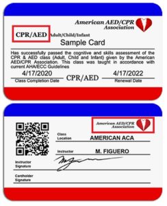 cpr certification card